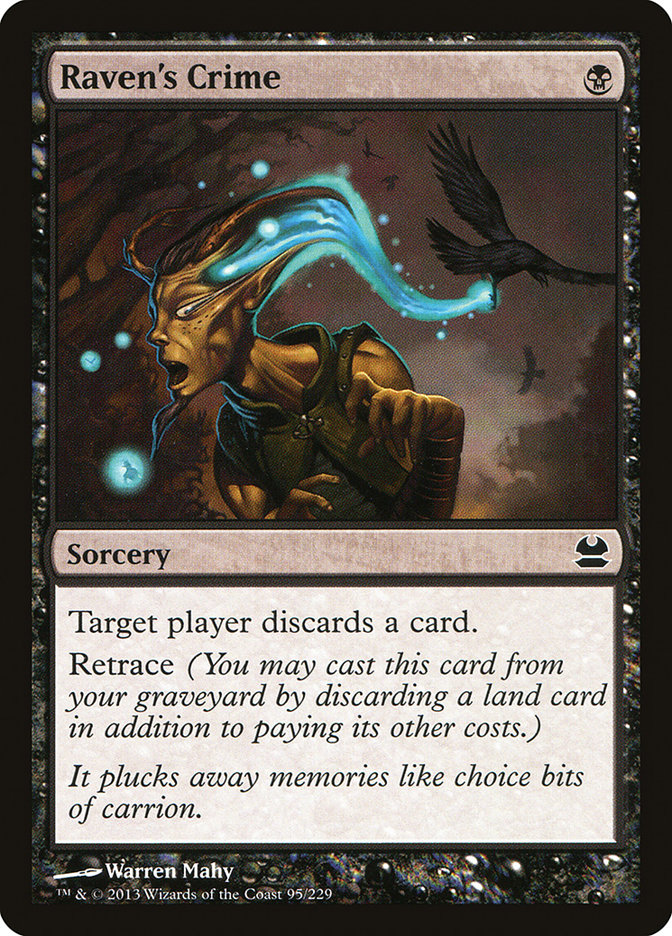 Raven's Crime [Modern Masters] MTG Single Magic: The Gathering | Red Claw Gaming