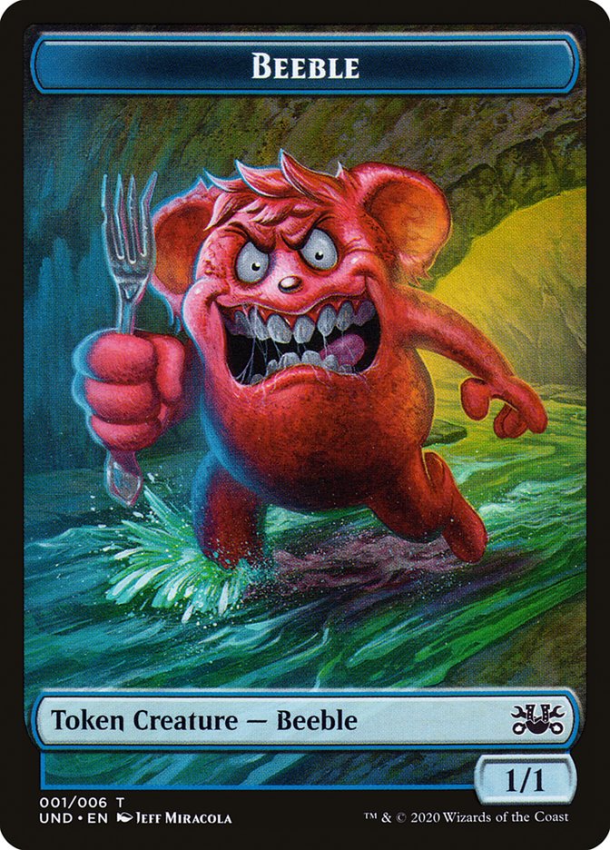 Beeble // Squirrel Double-Sided Token [Unsanctioned Tokens] MTG Single Magic: The Gathering | Red Claw Gaming