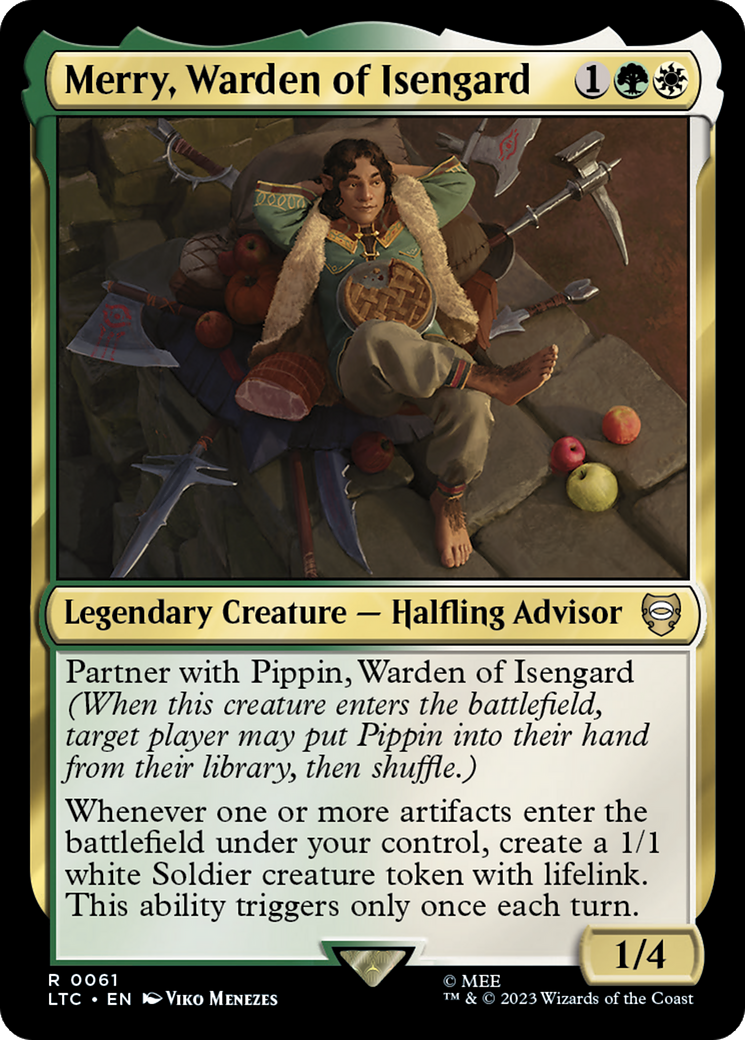 Merry, Warden of Isengard [The Lord of the Rings: Tales of Middle-Earth Commander] MTG Single Magic: The Gathering | Red Claw Gaming