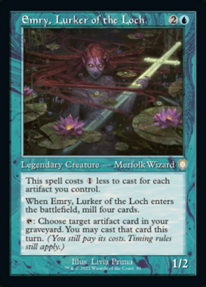 Emry, Lurker of the Loch (Retro) [The Brothers' War Commander] MTG Single Magic: The Gathering | Red Claw Gaming
