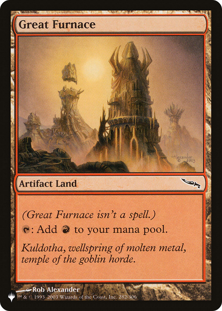 Great Furnace (MRD) [The List] MTG Single Magic: The Gathering | Red Claw Gaming