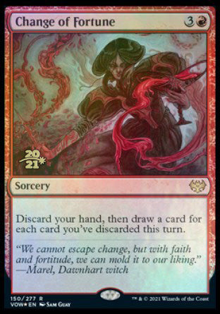 Change of Fortune [Innistrad: Crimson Vow Prerelease Promos] MTG Single Magic: The Gathering | Red Claw Gaming