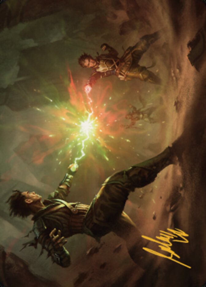 Brotherhood's End Art Card (Gold-Stamped Signature) [The Brothers' War Art Series] MTG Single Magic: The Gathering | Red Claw Gaming