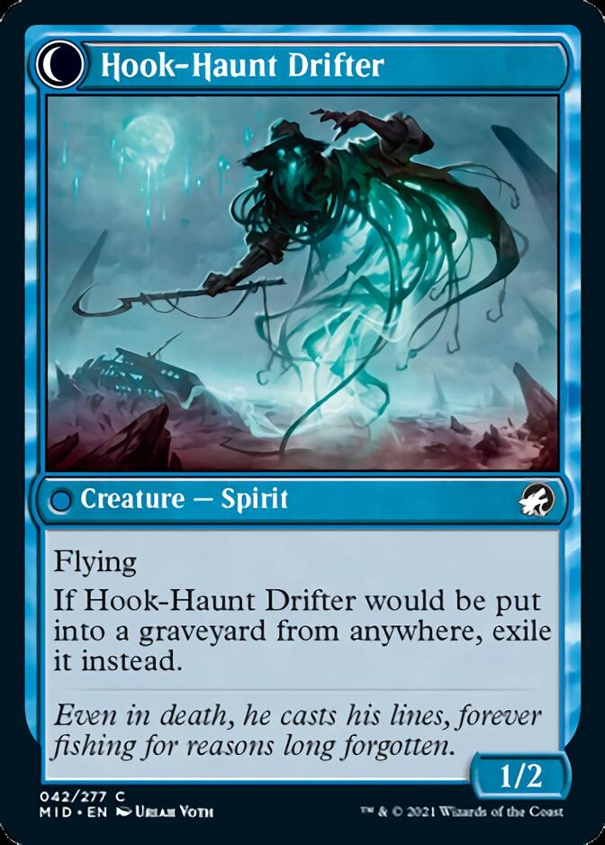 Baithook Angler // Hook-Haunt Drifter [Innistrad: Midnight Hunt] MTG Single Magic: The Gathering | Red Claw Gaming