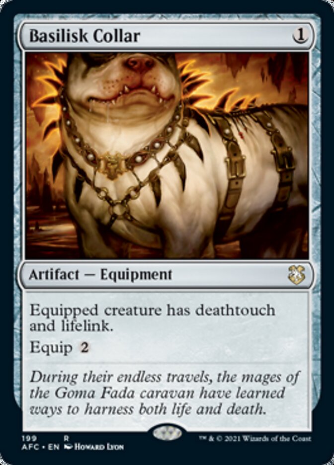 Basilisk Collar [Dungeons & Dragons: Adventures in the Forgotten Realms Commander] MTG Single Magic: The Gathering | Red Claw Gaming