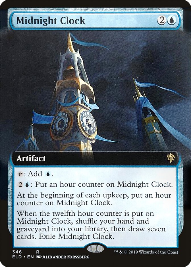 Midnight Clock (Extended Art) [Throne of Eldraine] MTG Single Magic: The Gathering | Red Claw Gaming