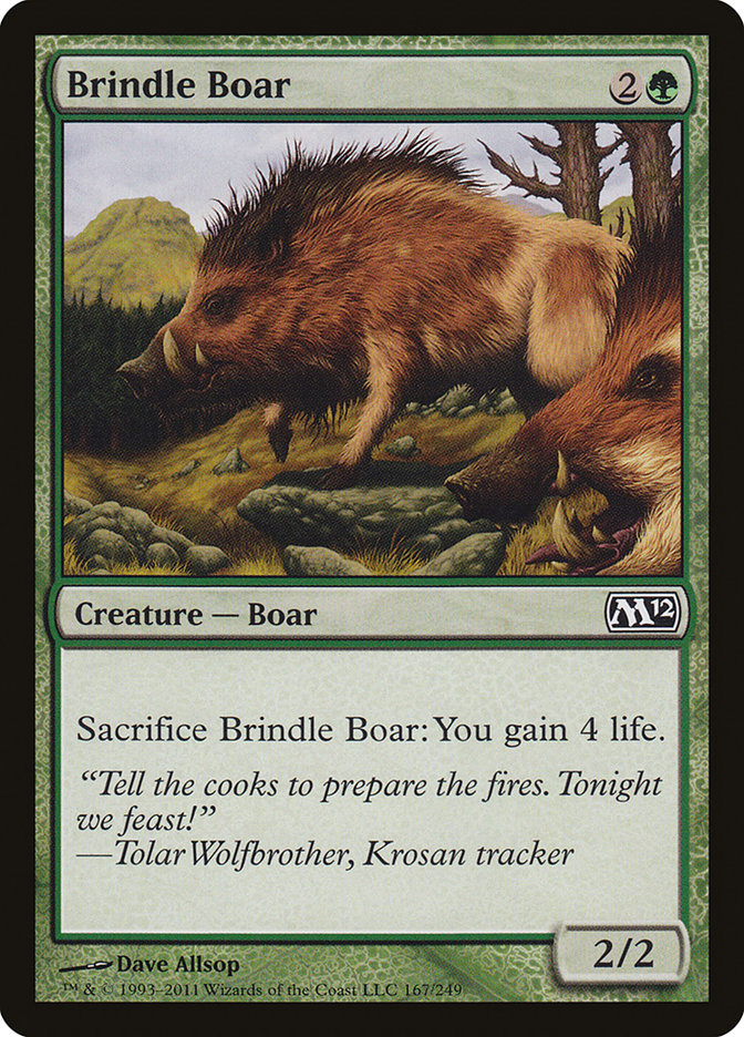 Brindle Boar [Magic 2012] MTG Single Magic: The Gathering | Red Claw Gaming
