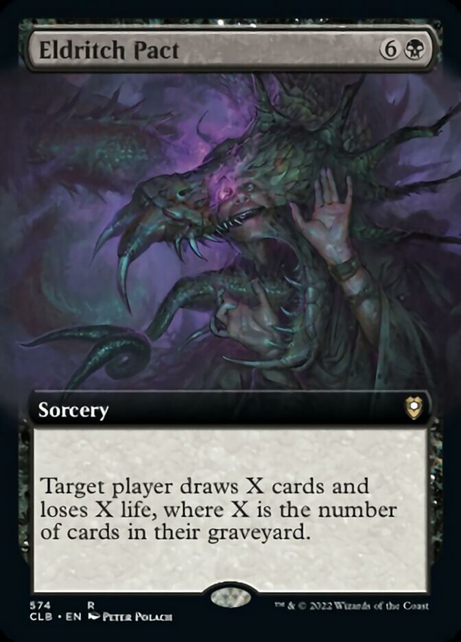 Eldritch Pact (Extended Art) [Commander Legends: Battle for Baldur's Gate] MTG Single Magic: The Gathering | Red Claw Gaming