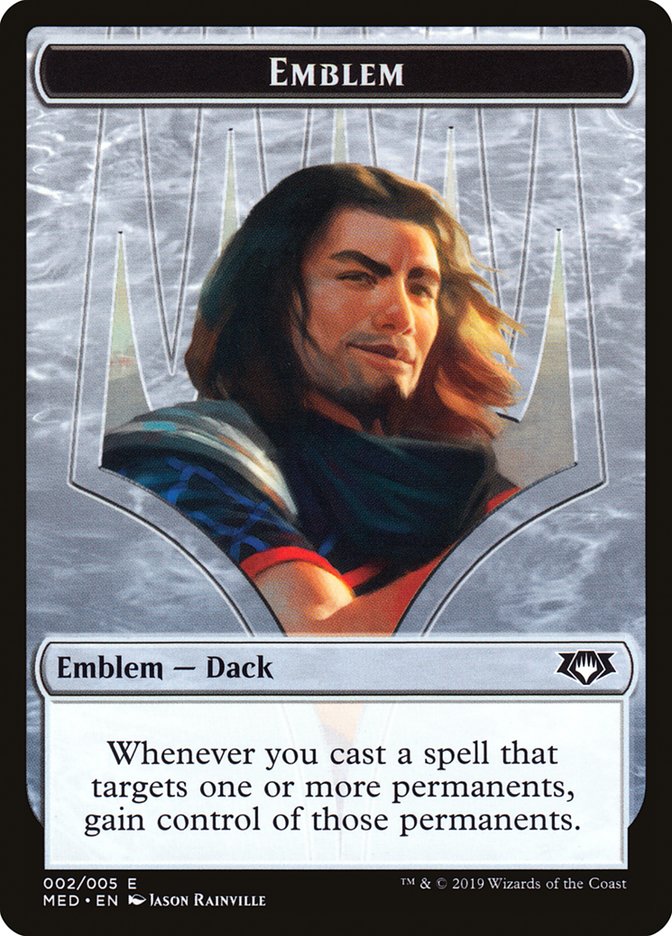 Dack Fayden Emblem [Mythic Edition Tokens] MTG Single Magic: The Gathering | Red Claw Gaming