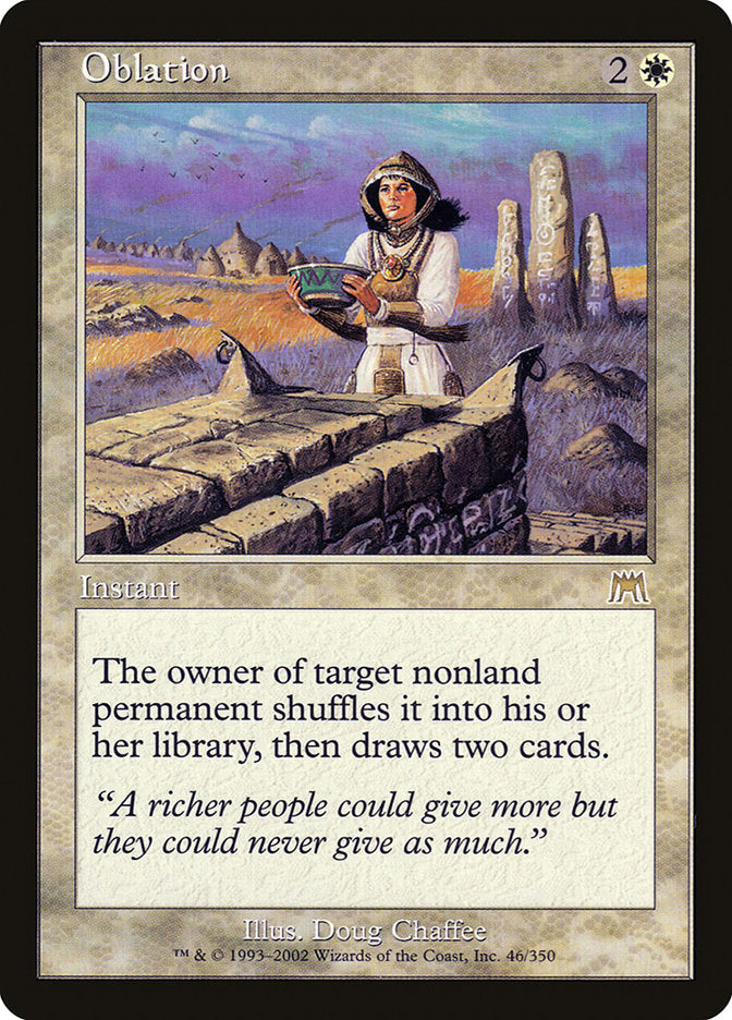 Oblation [Onslaught] MTG Single Magic: The Gathering | Red Claw Gaming