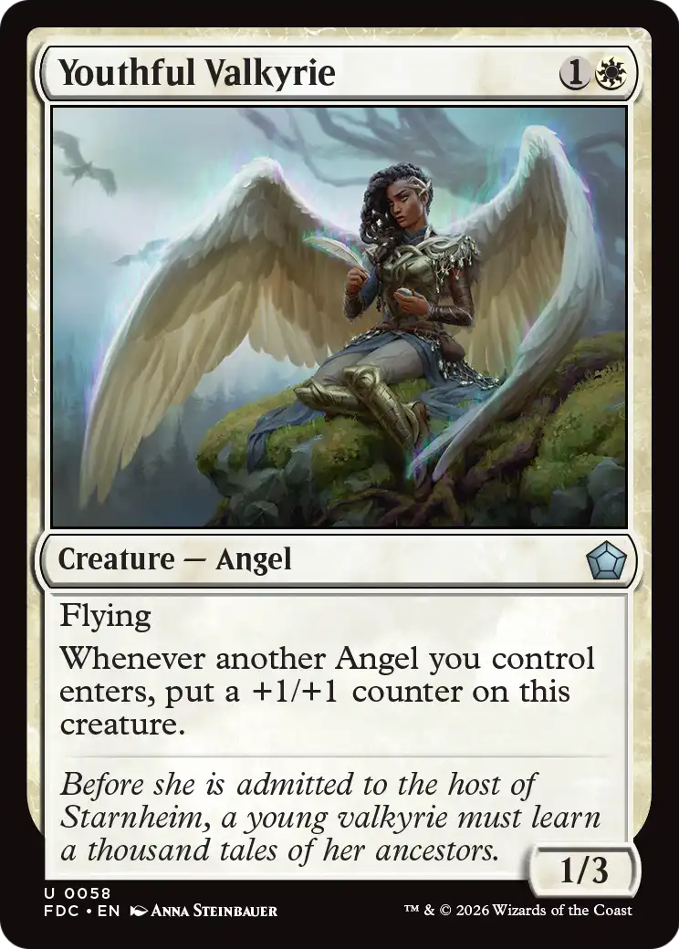 Youthful Valkyrie [Foundations Commander] | Red Claw Gaming