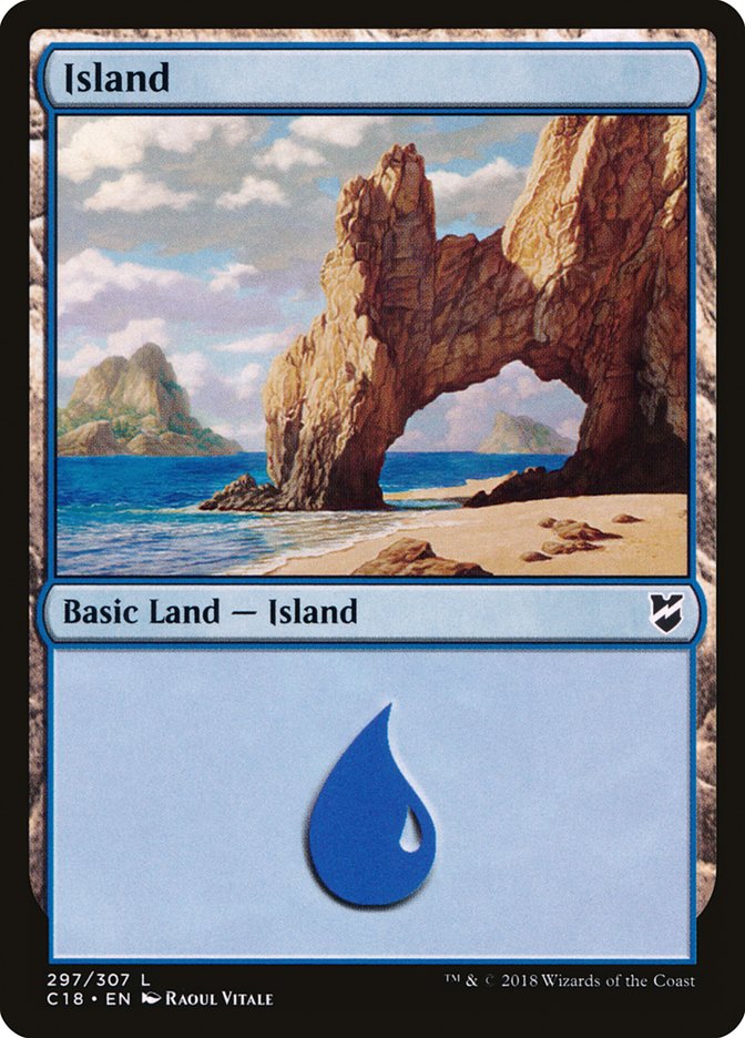 Island (297) [Commander 2018] MTG Single Magic: The Gathering | Red Claw Gaming