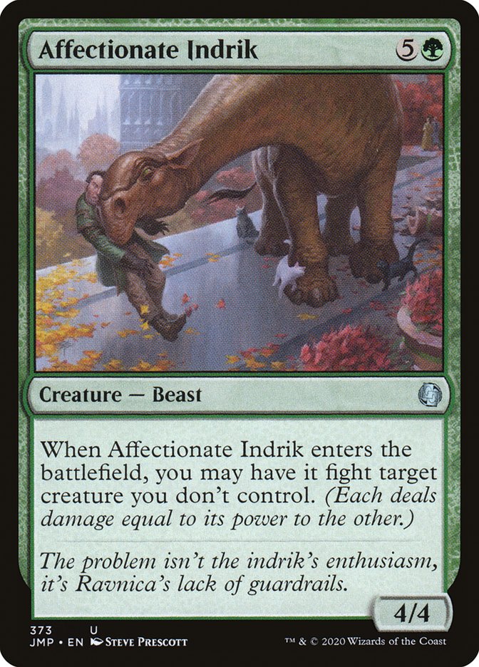 Affectionate Indrik [Jumpstart] MTG Single Magic: The Gathering | Red Claw Gaming