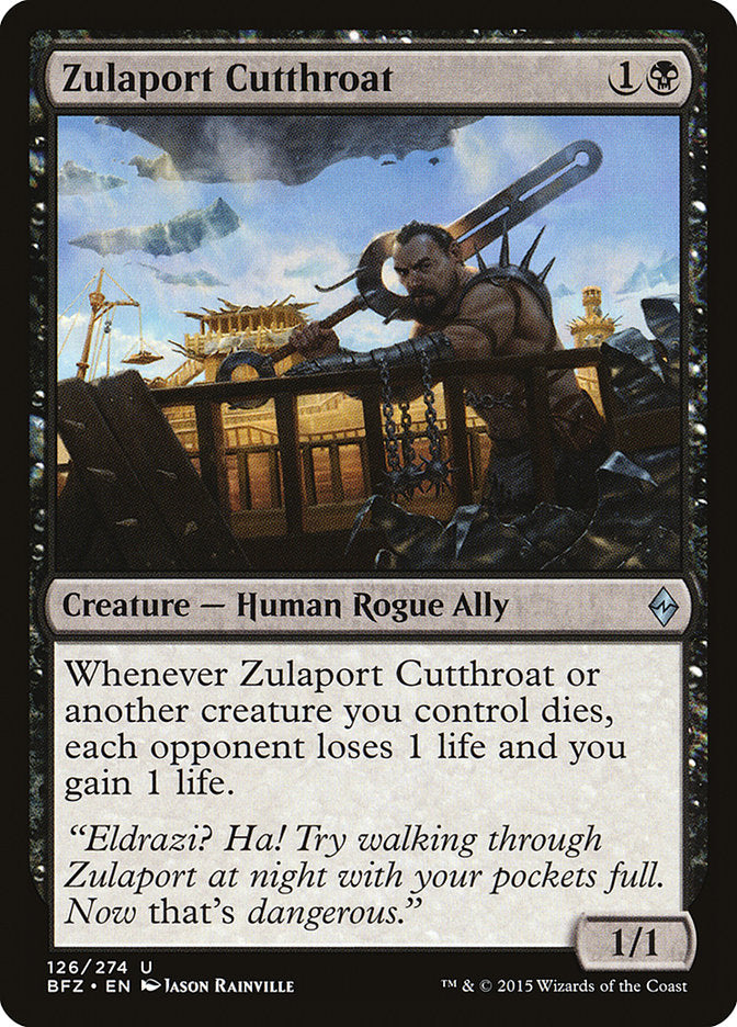 Zulaport Cutthroat [Battle for Zendikar] MTG Single Magic: The Gathering | Red Claw Gaming