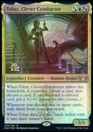 Toluz, Clever Conductor [Streets of New Capenna Prerelease Promos] MTG Single Magic: The Gathering | Red Claw Gaming