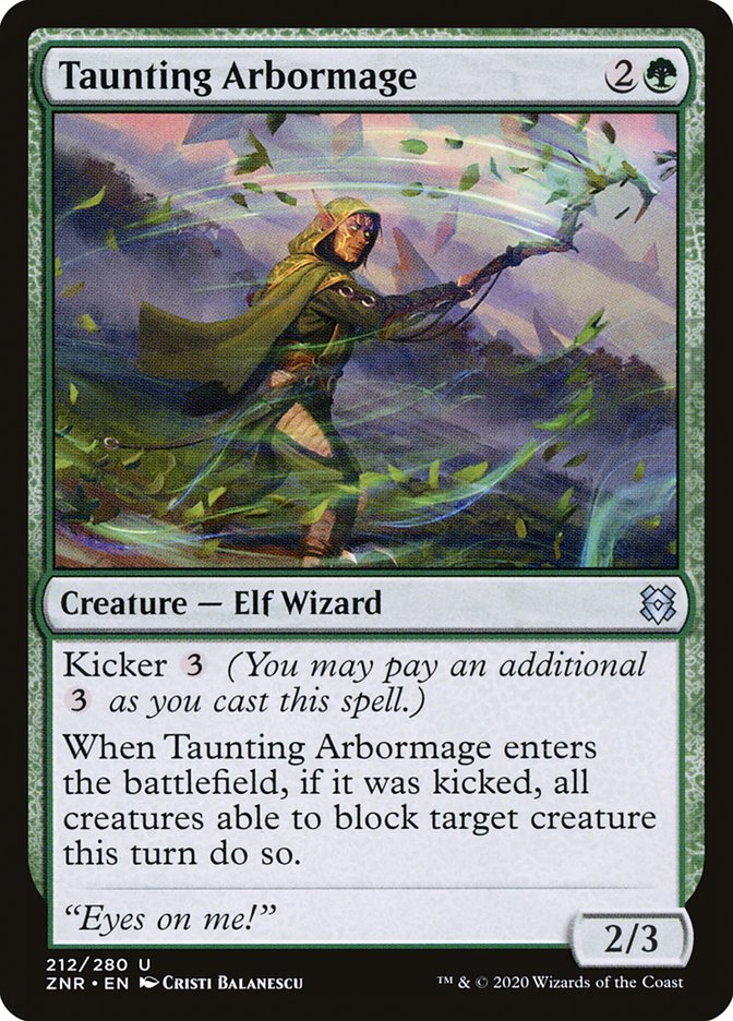 Taunting Arbormage [Zendikar Rising] MTG Single Magic: The Gathering | Red Claw Gaming