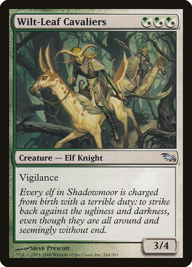 Wilt-Leaf Cavaliers [Shadowmoor] MTG Single Magic: The Gathering | Red Claw Gaming