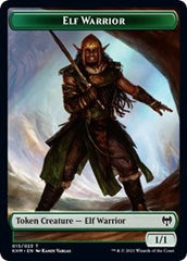 Elf Warrior // Zombie Berserker Double-Sided Token [Kaldheim Tokens] MTG Single Magic: The Gathering | Red Claw Gaming