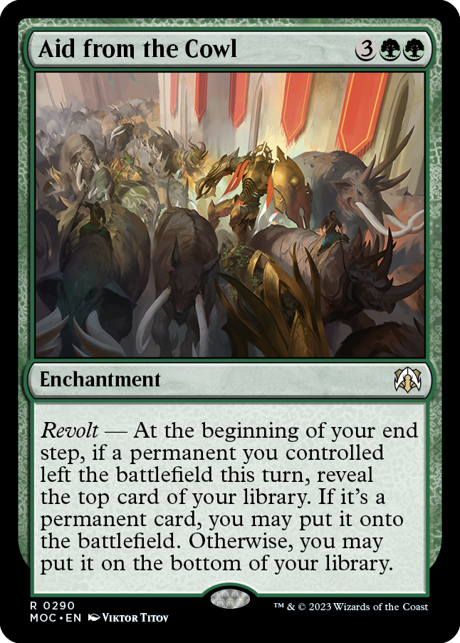 Aid from the Cowl [March of the Machine Commander] MTG Single Magic: The Gathering | Red Claw Gaming