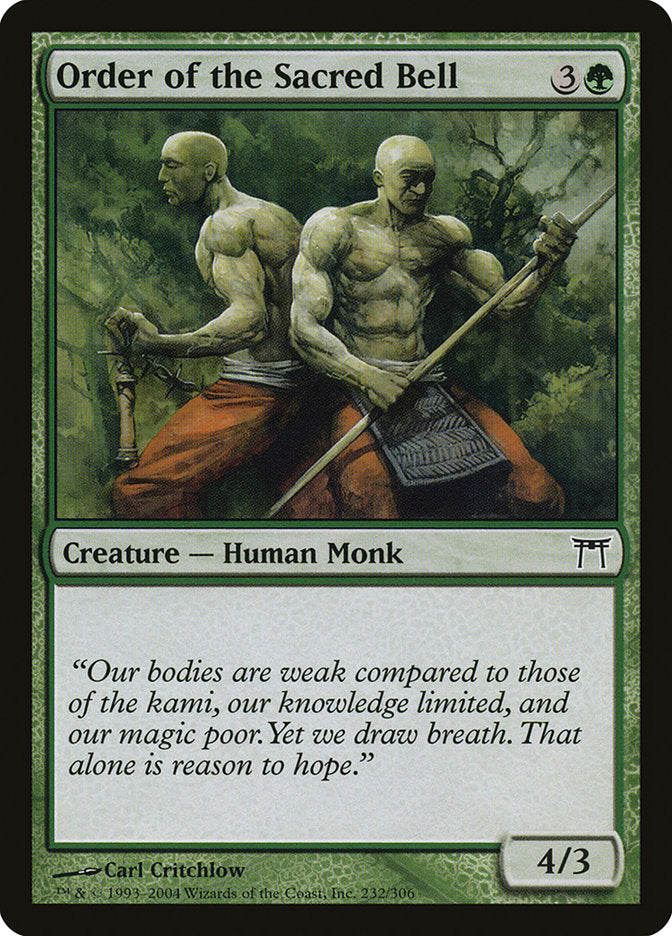 Order of the Sacred Bell [Champions of Kamigawa] MTG Single Magic: The Gathering | Red Claw Gaming