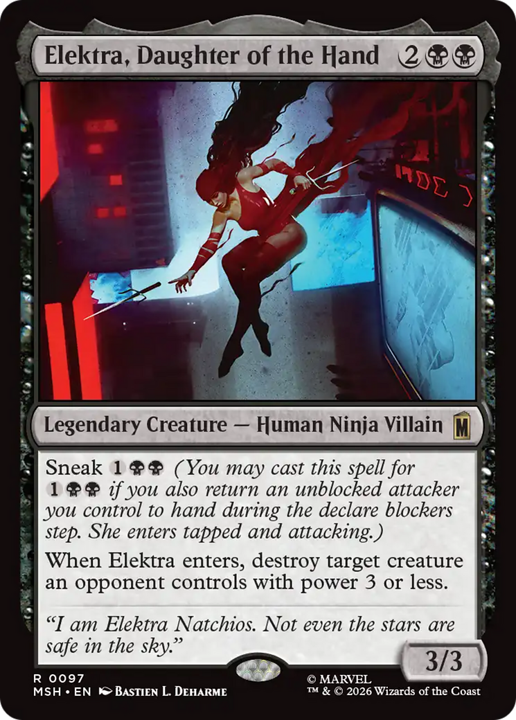 Elektra, Daughter of the Hand [Marvel Super Heroes] | Red Claw Gaming