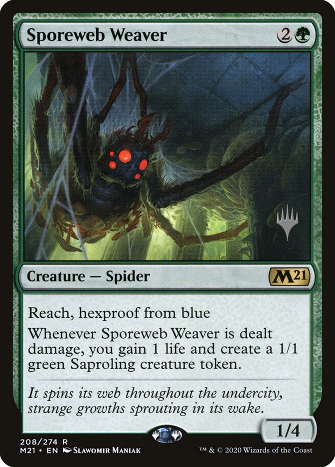 Sporeweb Weaver (Promo Pack) [Core Set 2021 Promos] MTG Single Magic: The Gathering | Red Claw Gaming