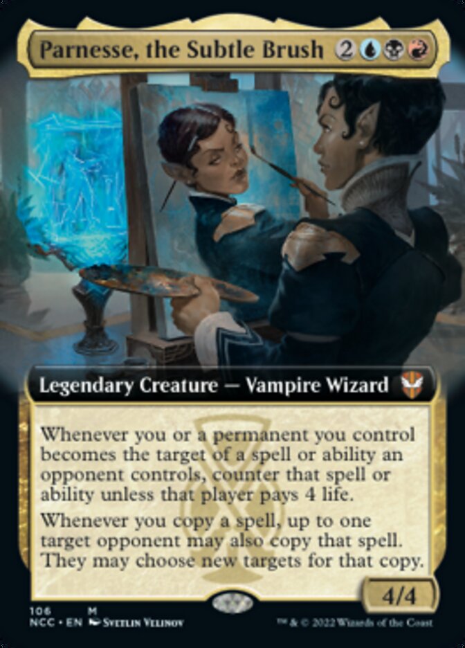 Parnesse, the Subtle Brush (Extended Art) [Streets of New Capenna Commander] MTG Single Magic: The Gathering | Red Claw Gaming