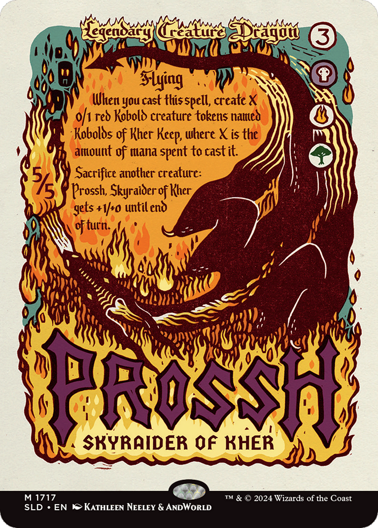 Prossh, Skyraider of Kher (Rainbow Foil) [Secret Lair Drop Series] MTG Single Magic: The Gathering | Red Claw Gaming