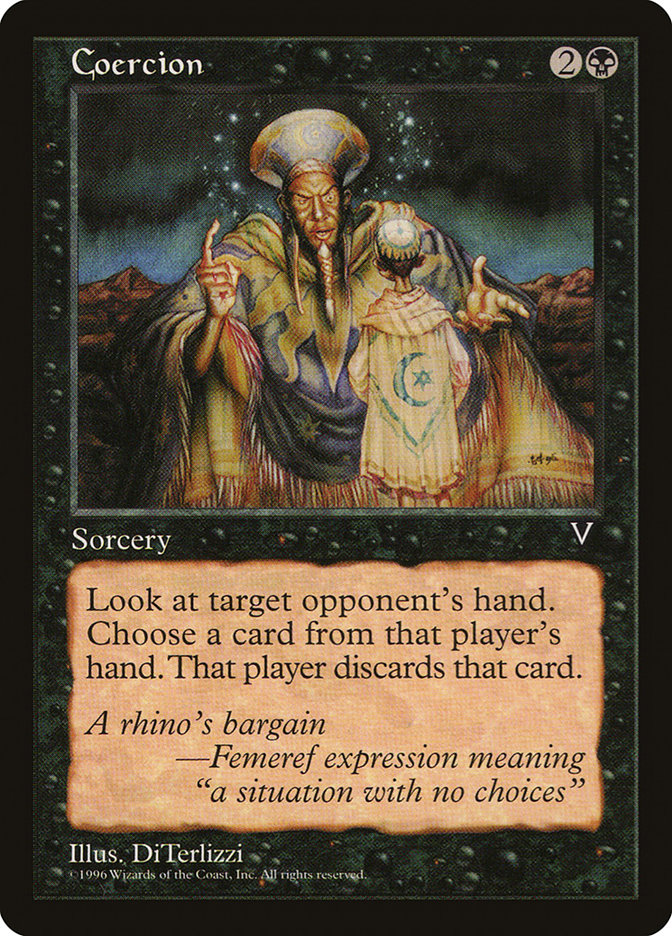 Coercion [Visions] MTG Single Magic: The Gathering | Red Claw Gaming