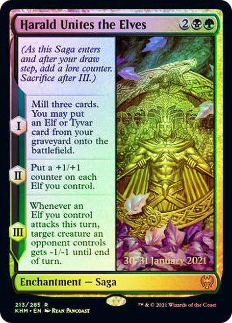 Harald Unites the Elves [Kaldheim Prerelease Promos] MTG Single Magic: The Gathering | Red Claw Gaming
