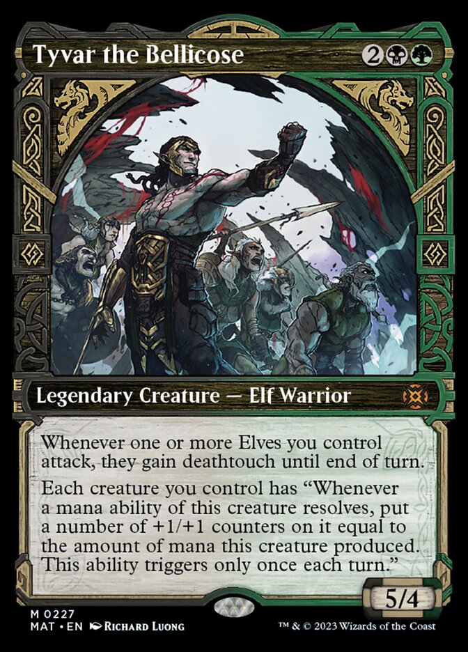 Tyvar the Bellicose (Showcase Halo Foil) [March of the Machine: The Aftermath] MTG Single Magic: The Gathering | Red Claw Gaming