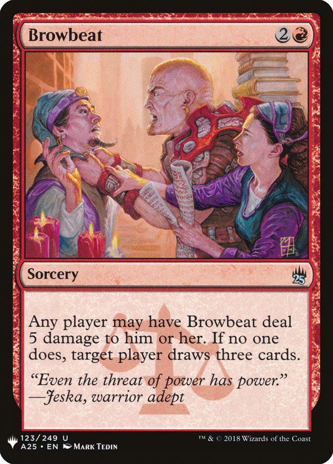 Browbeat [Mystery Booster] MTG Single Magic: The Gathering | Red Claw Gaming
