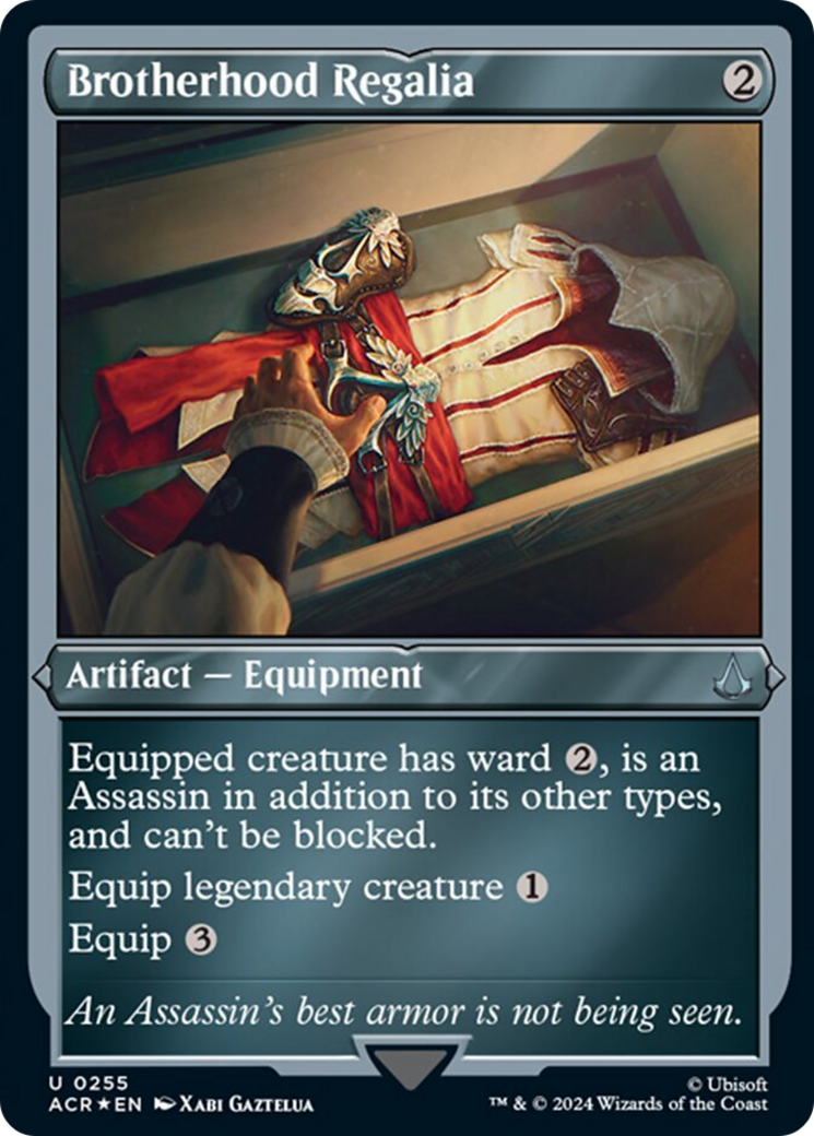 Brotherhood Regalia (Foil Etched) [Assassin's Creed] MTG Single Magic: The Gathering | Red Claw Gaming
