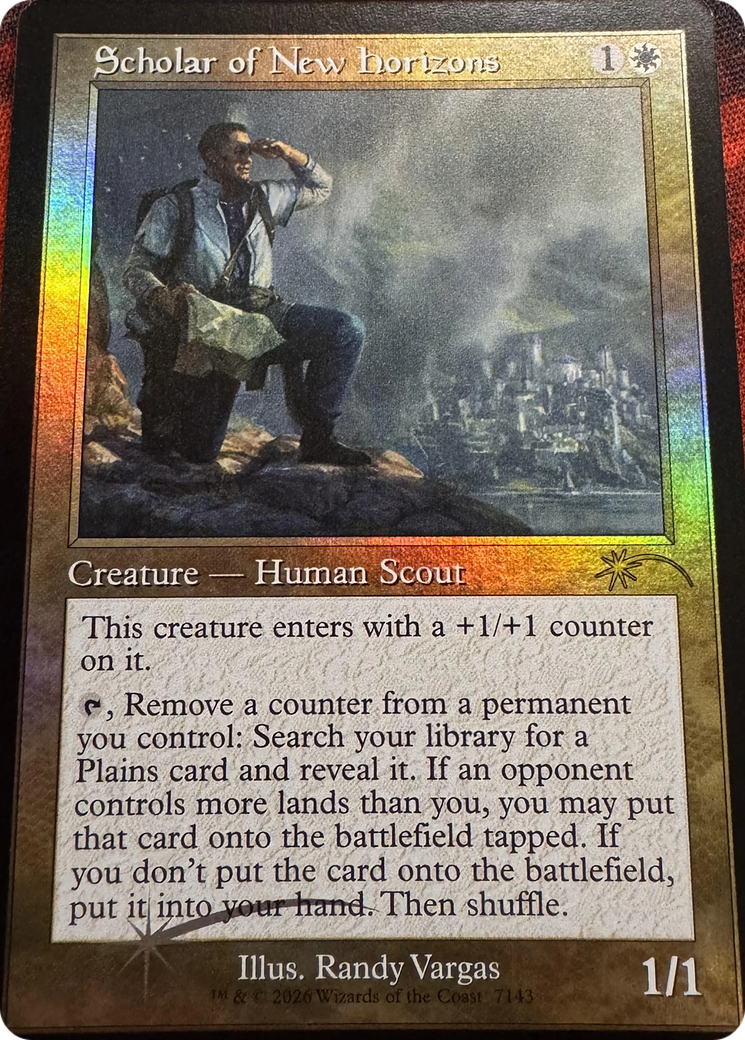 Scholar of New Horizons (Retro Frame) [Secret Lair Drop Series] MTG Single Magic: The Gathering | Red Claw Gaming