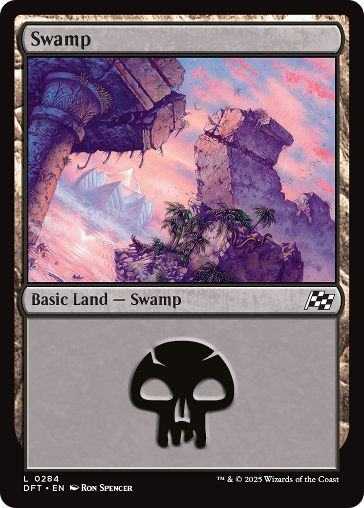 Swamp (0284) [Aetherdrift] MTG Single Magic: The Gathering | Red Claw Gaming
