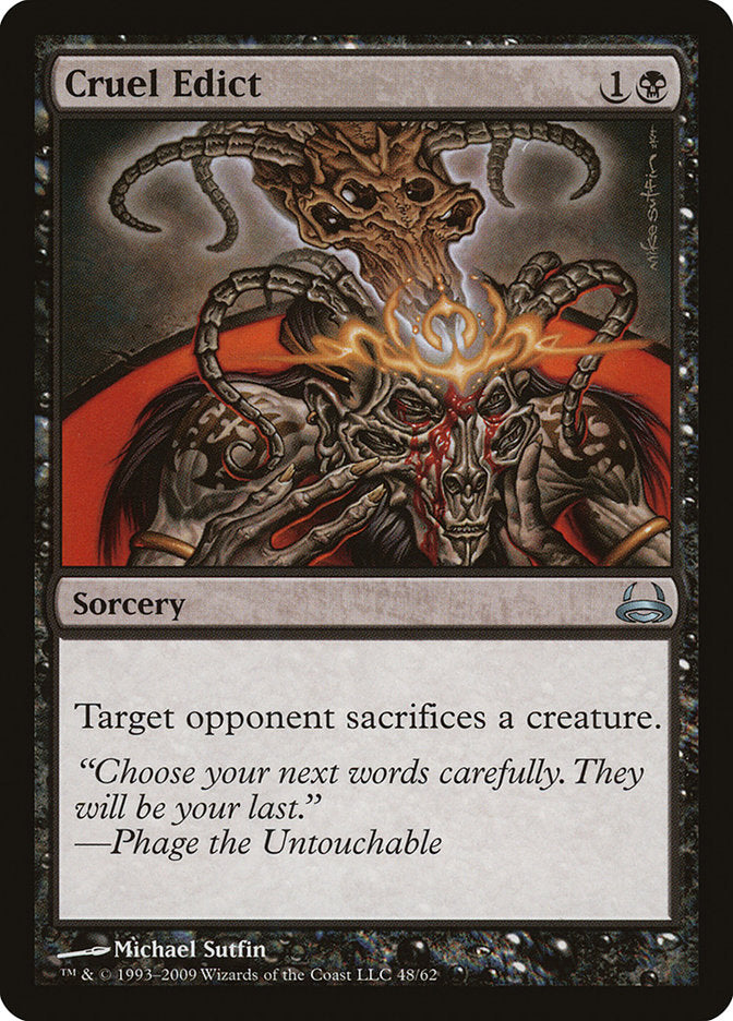 Cruel Edict [Duel Decks: Divine vs. Demonic] MTG Single Magic: The Gathering | Red Claw Gaming