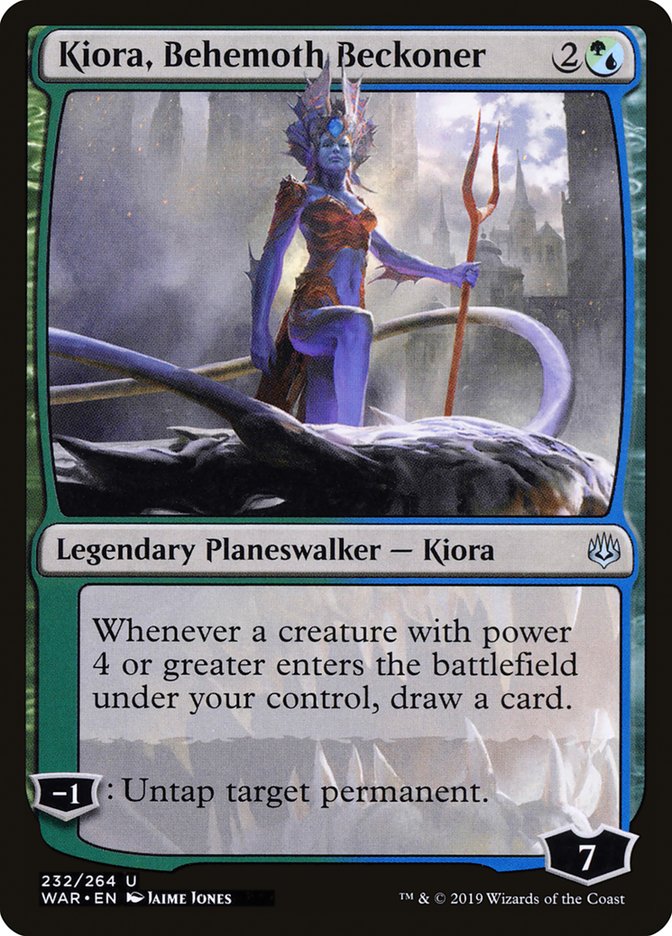 Kiora, Behemoth Beckoner [War of the Spark] MTG Single Magic: The Gathering | Red Claw Gaming