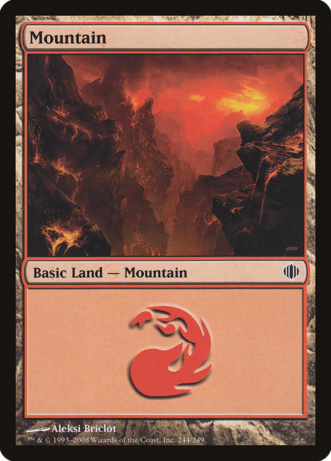 Mountain (244) [Shards of Alara] MTG Single Magic: The Gathering | Red Claw Gaming