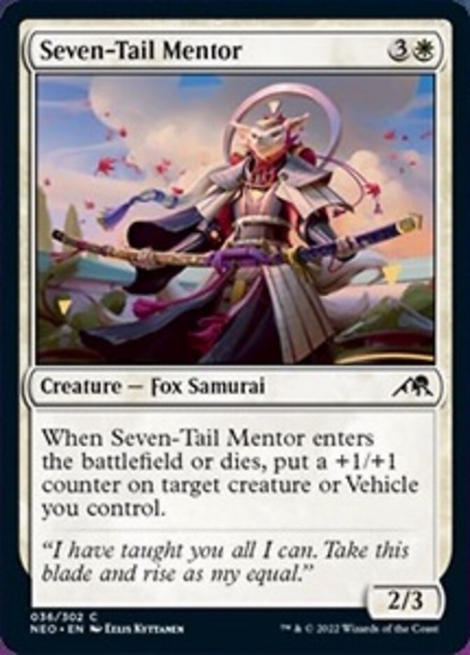 Seven-Tail Mentor [Kamigawa: Neon Dynasty] MTG Single Magic: The Gathering    | Red Claw Gaming