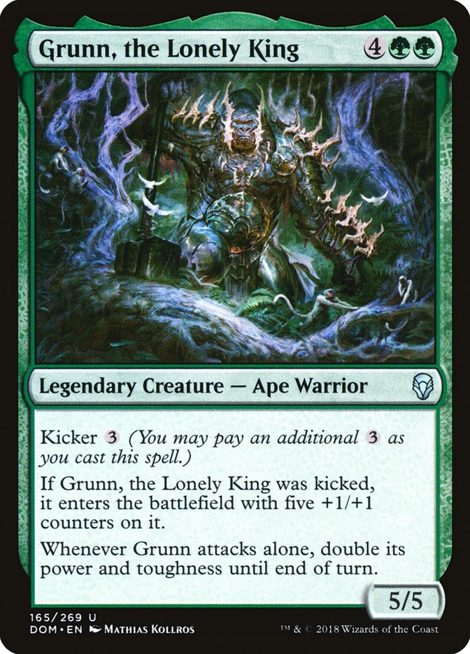 Grunn, the Lonely King [Dominaria] MTG Single Magic: The Gathering | Red Claw Gaming