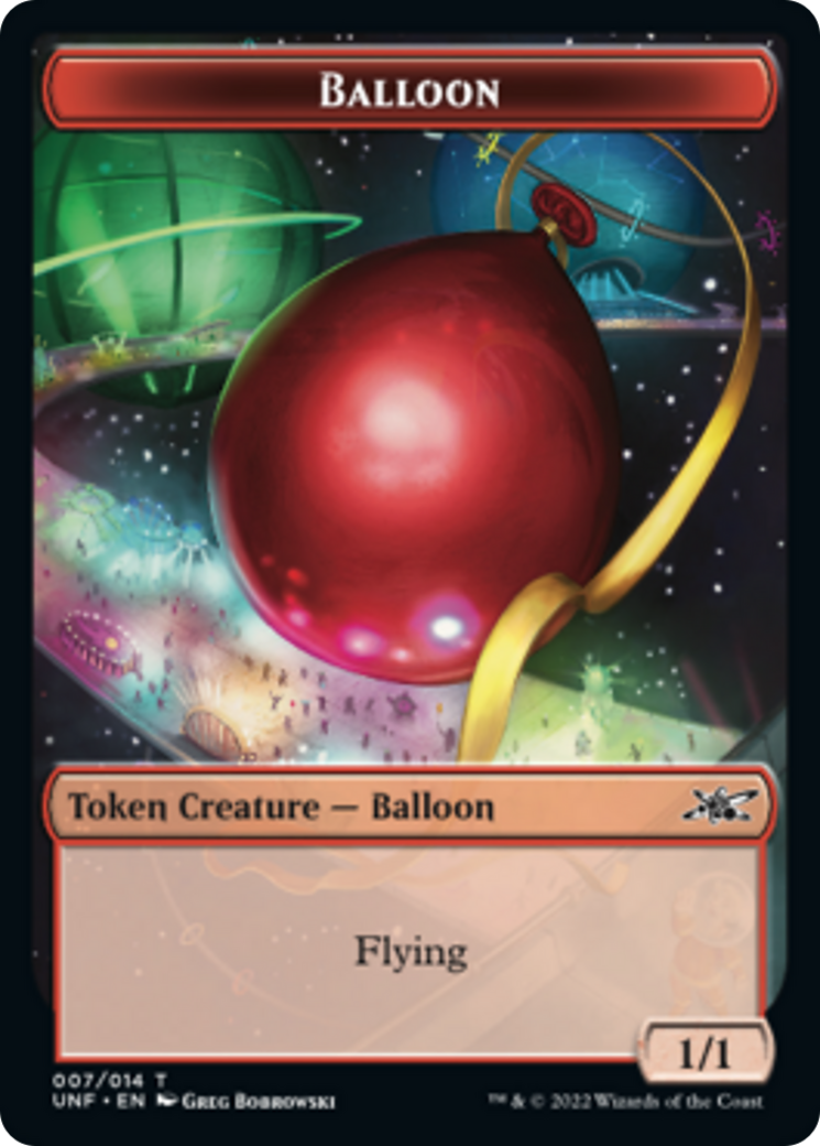 Teddy Bear // Balloon Double-Sided Token [Unfinity Tokens] MTG Single Magic: The Gathering | Red Claw Gaming