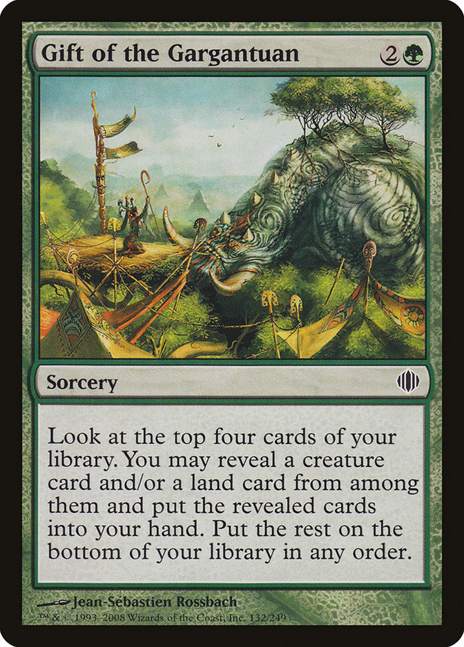 Gift of the Gargantuan [Shards of Alara] MTG Single Magic: The Gathering | Red Claw Gaming
