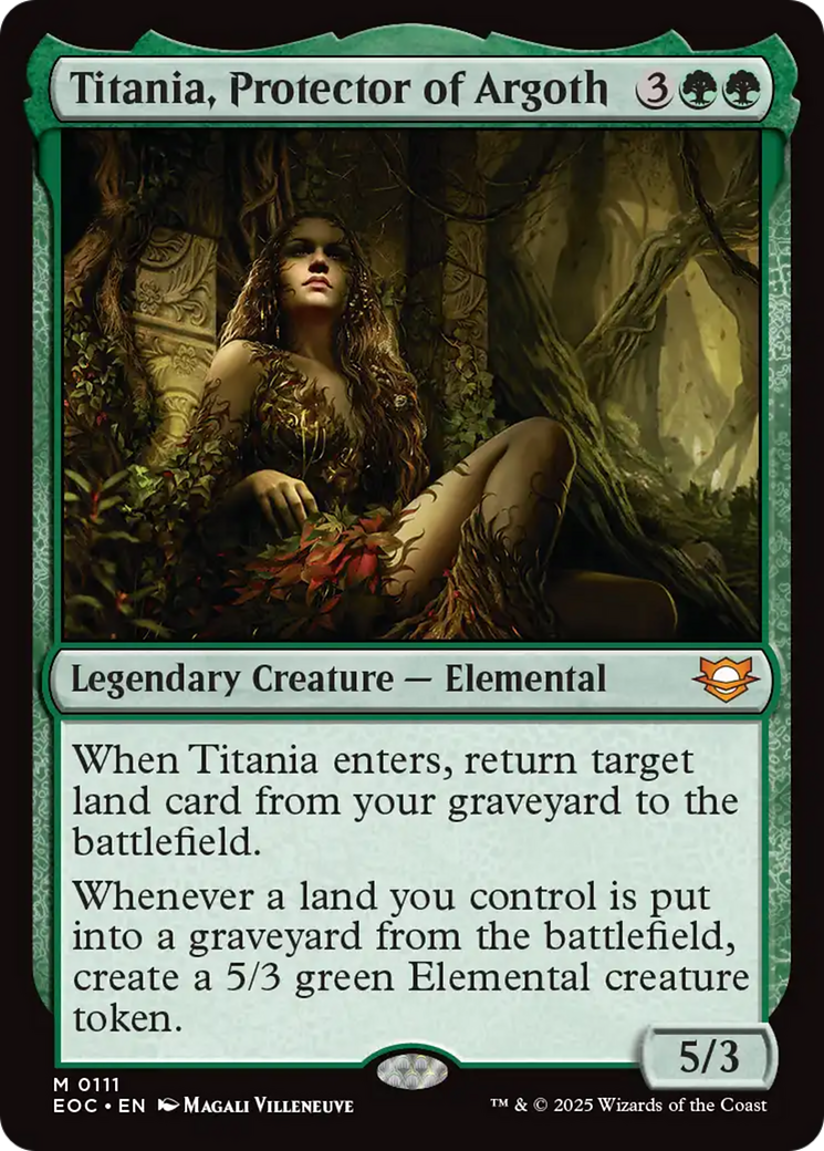 Titania, Protector of Argoth [Edge of Eternities Commander] MTG Single Magic: The Gathering | Red Claw Gaming