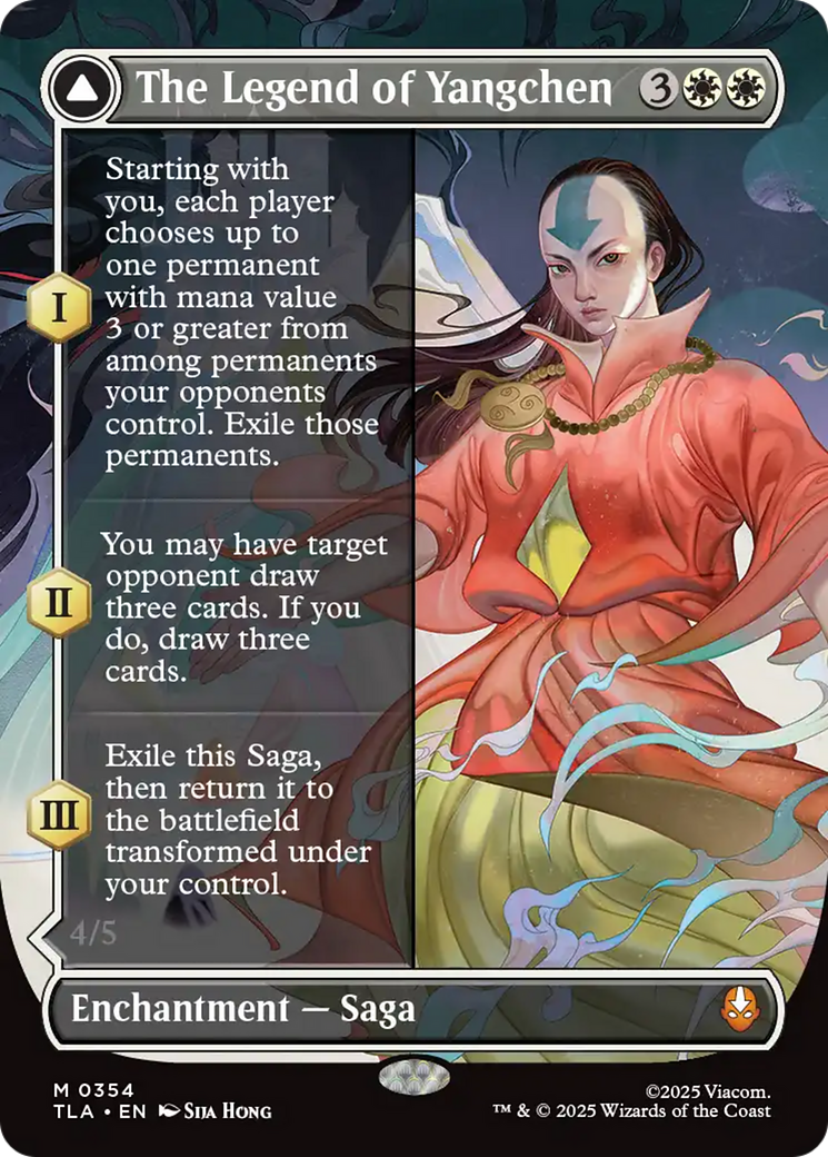 The Legend of Yangchen (Borderless) [Avatar: The Last Airbender] MTG Single Magic: The Gathering | Red Claw Gaming