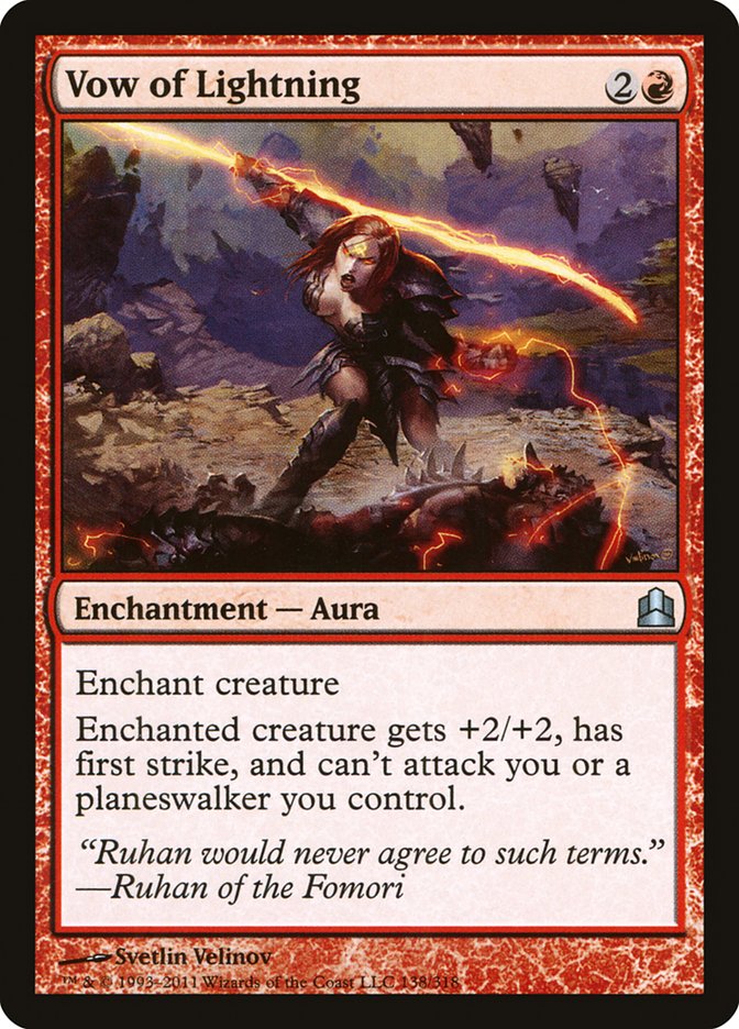 Vow of Lightning [Commander 2011] MTG Single Magic: The Gathering | Red Claw Gaming