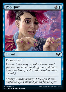 Pop Quiz [Strixhaven: School of Mages] MTG Single Magic: The Gathering | Red Claw Gaming