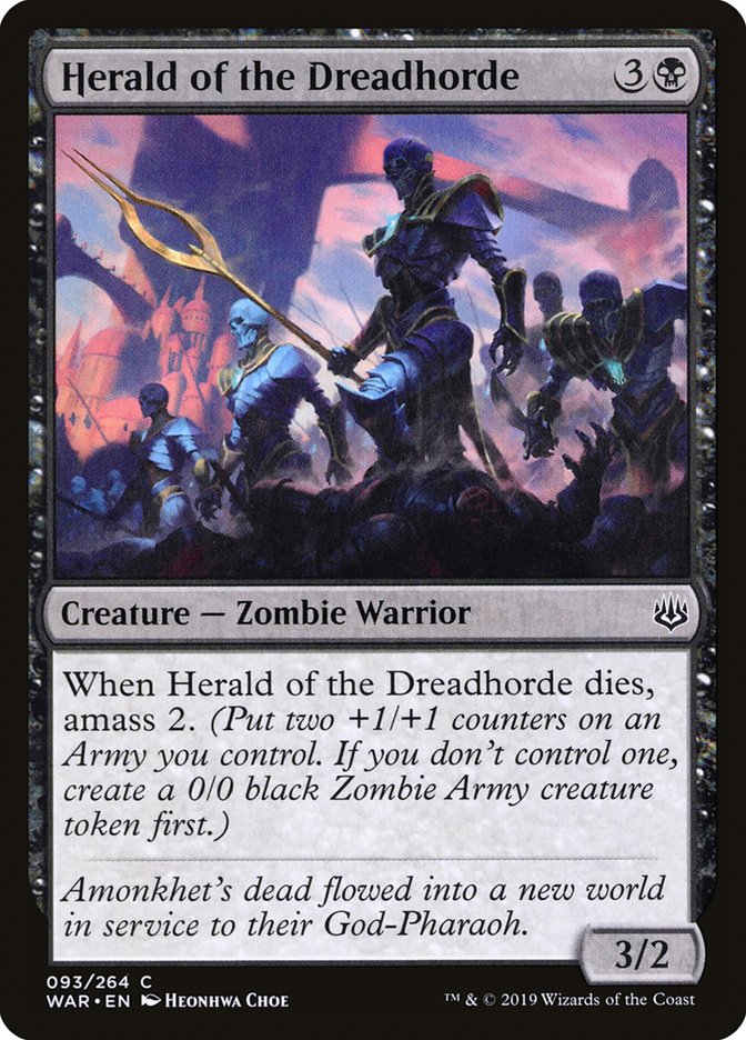 Herald of the Dreadhorde [War of the Spark] MTG Single Magic: The Gathering | Red Claw Gaming