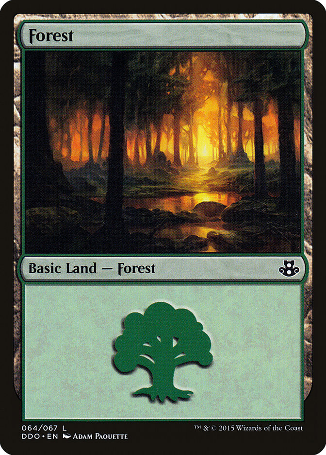 Forest (64) [Duel Decks: Elspeth vs. Kiora] MTG Single Magic: The Gathering    | Red Claw Gaming