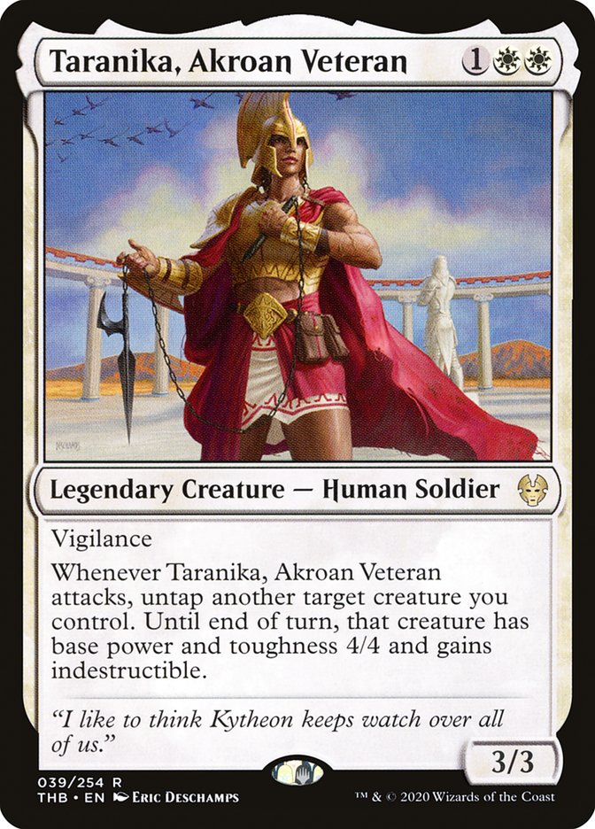 Taranika, Akroan Veteran [Theros Beyond Death] MTG Single Magic: The Gathering | Red Claw Gaming