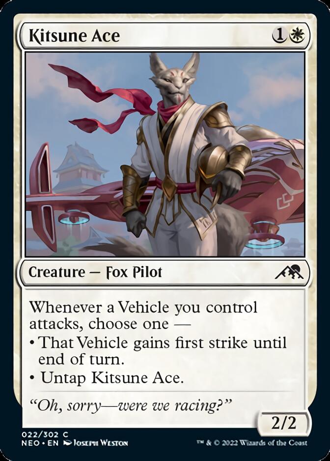 Kitsune Ace [Kamigawa: Neon Dynasty] MTG Single Magic: The Gathering    | Red Claw Gaming